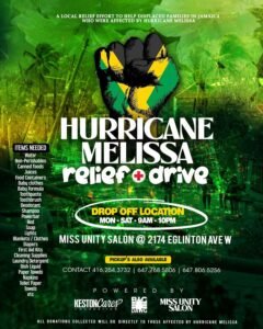 Hurricane Melissa Relief + Drive